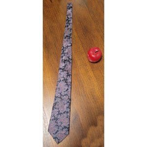 Neil Martin Dark Purple Pink Paisley Pattern Men's Tie